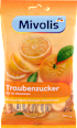 Hroznový cukor s 10 vitamínmi s pomarančovou príchuťou Mivolis