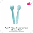 Esslernbesteck grün 2tlg. Nip
