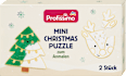 Zauberhaftes Mini-Christmas-Puzzle mit zwei verschiedenen Motiven zum Anmalen Profissimo