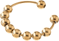Anxiety-Ring mit Perlen wasserfest, Gold-Optik ebelin