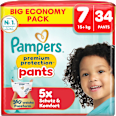 Baby Pants Gr. 7 XL (15+ kg) Big Pack Pampers premium protection
