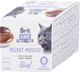 Krmivo pre mačky v miske care Velvet Mousse hovädzie Brit
