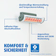 Wickeltisch-Heizstrahler EasyHeat Flex 500 Watt Reer