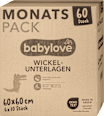 Wickelunterlage 60x 60 cm Monats Pack babylove