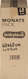 Wickelunterlage 60x 60 cm Monats Pack babylove