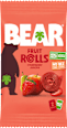 rolované ovocné plátky s příchutí jahoda Bear