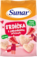 křupky Srdíčka s příchutí jahoda Sunar