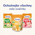 křupky Prstýnky s příchutí jablko Sunar