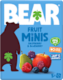 ovocné minis tlapičky s příchutí malina a borůvka 5x20 g Bear