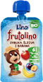 Frutolino Bio voćni pire jabuka, šljiva, banana, 6+ mj. Lino