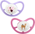 Schnuller Air Silikon anatomisch, rosa/lila,  Gr. 3, ab 16 Monaten babylove