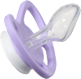 Schnuller Air Silikon anatomisch, rosa/lila,  Gr. 3, ab 16 Monaten babylove