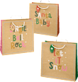 Geschenktasche Santa Baby, Jingle Bell Rock & Let iT Snow, maxi quadratisch NK Profissimo
