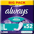 Slipeinlagen Daily Fresh Long ohne Duft, Big Pack always