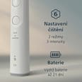 elektrický zubní kartáček 6100 HX7400/02 bílý Philips Sonicare
