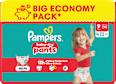 Baby Pants Gr. 9 XL (19+ kg) Big Pack Pampers baby-dry