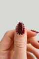 Künstliche Nägel, Soft Gel Press Ons Rock It Red Short Round Doonails