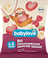 Bio hrustljavi srčki z malino in banano, 8m+ babylove
