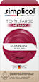 Textilfarbe intensiv Rubin-Rot Simplicol