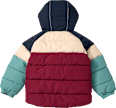 Winterjacke mit Streifenmuster, grün und blau, Gr. 98/104 PUSBLU