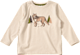 Langarmshirt mit Wolf-Motiv, beige, Gr. 110 ALANA