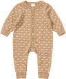 Strickoverall mit Mitwachsfunktion & Noppen-Muster, beige, Gr. 56 ALANA