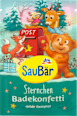 Badezusatz Sternchen Badekonfetti grün SauBär