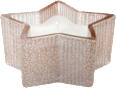 Kerzenglas gefüllt Sternform, beige Dekorieren & Einrichten