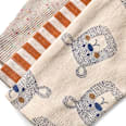 Bodys Langarm mit Bären-Muster & Streifen, beige, Gr. 62/68 ALANA