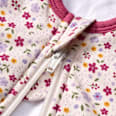 Schlafsack 3 TOG mit Blumen-Muster & Dino-Applikation, lila, 90 cm ALANA