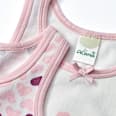 Unterhemden mit Herz-Muster, rosa, Gr. 110/116 ALANA