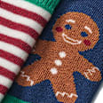 Stoppersocken mit Weihnachts-Muster, blau, Gr. 21/22 ALANA