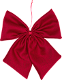 Schleife aus Stoff, rot (25 cm) Dekorieren & Einrichten