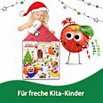 Adventkalender Wichtelhaus mit Bio-Kindersnacks + Playmobil Freche Freunde