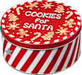 Metallkeksdose "Cookies for Santa" (19,5 cm) Dekorieren & Einrichten