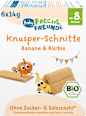 Babysnack Knusper-Schnitte Banane & Kürbis ab dem 8. Monat, 6x14g Freche Freunde