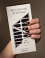 Nálepky na nechty UV Gel Wraps Black Fire MISS SOPHIE
