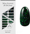 Nálepky na nechty UV Gel Wraps Black Azure MISS SOPHIE