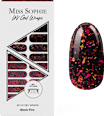 Nálepky na nechty UV Gel Wraps Black Fire MISS SOPHIE