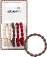 Haargummis Bubble-Optik, braun/rot/creme ebelin
