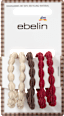 Haargummis Bubble-Optik, braun/rot/creme ebelin