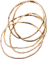 Armbänder mit Strasssteinen, Gold-Optik ebelin