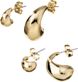 Ohrstecker Tropfenform, Gold-Optik ebelin
