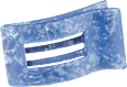 Haarklammer flach, hellblau ebelin