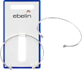 Armreif mit Strasssteinen, Silber-Optik ebelin