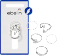 Ringe Silber-Optik ebelin