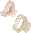 Haarklammern mit Cut-Out, beige/rosa ebelin