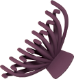 Haarklammer maxi, aubergine ebelin