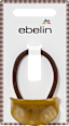 Haargummi mit Cuff, braun-grün ebelin