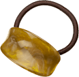 Haargummi mit Cuff, braun-grün ebelin